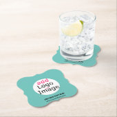 トレンディープロフェッショナルカスタムロゴフレッシュミントグリーン ペーパーコースター (インサイチュ)