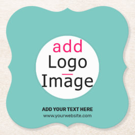 トレンディープロフェッショナルカスタムロゴフレッシュミントグリーン ペーパーコースター