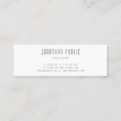 トレンディープロフェッショナルシンプルモダンテンプレートシック スキニー名刺 (裏面)