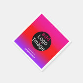 トレンディープロフェッショナルパーティーカスタマイズマゼンタ スタンダードカクテルナプキン (角)