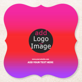 トレンディープロフェッショナルパーティーカスタマイズマゼンタ ペーパーコースター