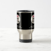 トレンディープロフェッショナルビジネスカスタムロゴブラック トラベルマグ (中央)