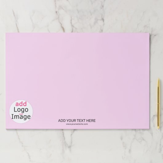 トレンディープロフェッショナルビジネス淡い色のピンクカスタム ペーパーパッド (インサイチュ)