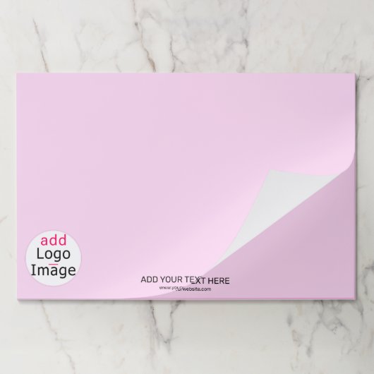 トレンディープロフェッショナルビジネス淡い色のピンクカスタム ペーパーパッド (折り畳み)