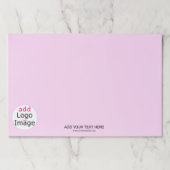 トレンディープロフェッショナルビジネス淡い色のピンクカスタム ペーパーパッド (正面)
