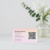 トレンディープロフェッショナルフリーランスメイクアップアーティスト 名刺 (スタンド正面)