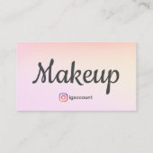 トレンディープロフェッショナルフリーランスメイクアップアーティスト 名刺 (裏面)