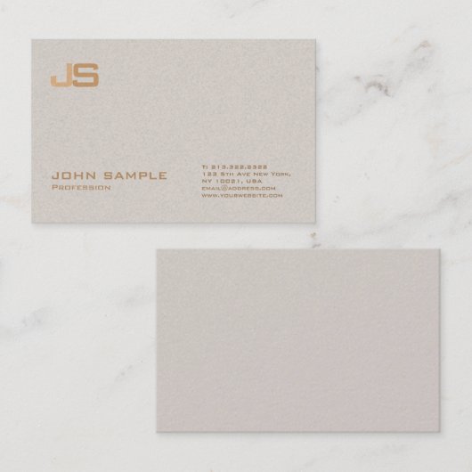 トレンディープロフェッショナルプレミアムパール仕上げモノグラム 名刺 (正面/裏面)