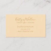 トレンディープロフェッショナルミニマリストソーシャルメディア 名刺 (裏面)