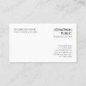 トレンディープロフェッショナルモダンエレガント企業の 名刺 (裏面)