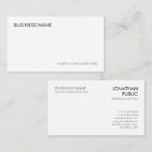 トレンディープロフェッショナルモダンエレガント企業の 名刺 (正面/裏面)