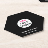 トレンディープロフェッショナルモダンカスタムビジネスブランド ペーパーコースター (アングル)