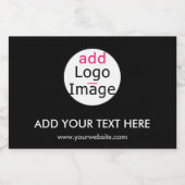 トレンディープロフェッショナルモダンカスタムブランドブラック フードラベル (シングルラベル)