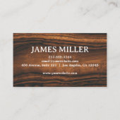 トレンディープロフェッショナル木工大工建築 名刺 (裏面)