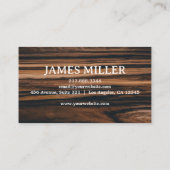 トレンディープロフェッショナル木工大工建築 名刺 (裏面)