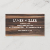 トレンディープロフェッショナル木工大工建築 名刺 (裏面)