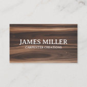 トレンディープロフェッショナル木工大工建築 名刺 (正面)