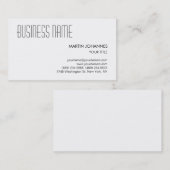 トレンディープロフェッショナル白黒名刺 名刺 (正面/裏面)