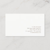 トレンディープロフェッショナル金ゴールド幾何学 名刺 (裏面)