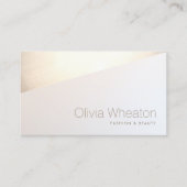 トレンディープロフェッショナル金ゴールド幾何学 名刺 (正面)