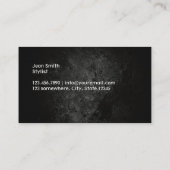 トレンディーヘアカットヘアサロンロイヤリティパンチカード ロイヤリティカード (裏面)