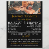 トレンディーヘアカット、メンズ理容師広告 チラシ (正面)