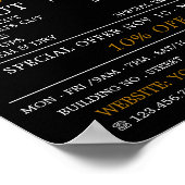 トレンディーヘアカット、メンズ理容師広告 ポスター (角)