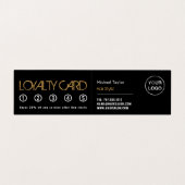 トレンディーヘアカット、美容師、サロンロイヤリティ 名刺 (内部フラット)