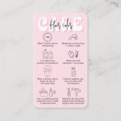 トレンディーヘアカラーアフターケアレトロピンクヘアスタイリスト 名刺 (正面)