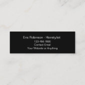 トレンディーヘアスタイリストコンパクト名刺 スキニー名刺 (裏面)