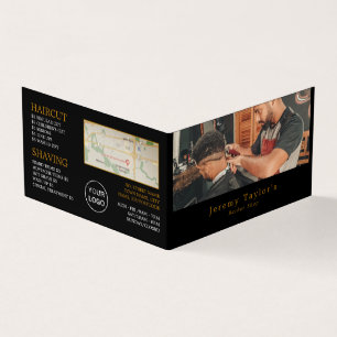 トレンディーヘアーカット、メンズ理容師、ロイヤリティカード、 名刺