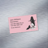 トレンディーヘア美しいテーマ マグネット名刺 (インサイチュ)