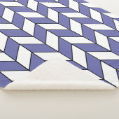 トレンディーヘリンボーンシェブロンパターン シェルパブランケット (3/4)