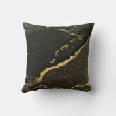 トレンディーベスティー最高のズ・フレンド・ブラックと金ゴールド写真 クッション (裏面)