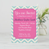 トレンディーベビーシャワー招待状 招待状 (スタンド正面)