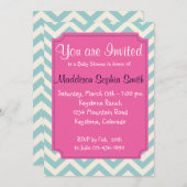 トレンディーベビーシャワー招待状 招待状 (正面/裏面)