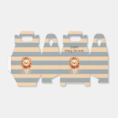 トレンディーベビーライオンストライプズボーイベビーシャワー フェイバーボックス (折り畳みなし)