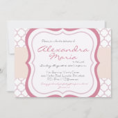 トレンディーベビー献納《キリスト教》洗礼式や命名式招待状 招待状 (正面)