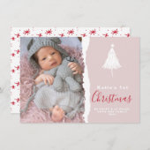 トレンディーベビー第1回クリスマスフォト赤面 シーズンカード (正面/裏面)