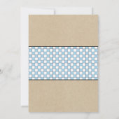 トレンディーベビーQ散水ボーイベビーシャワー 招待状 (裏面)