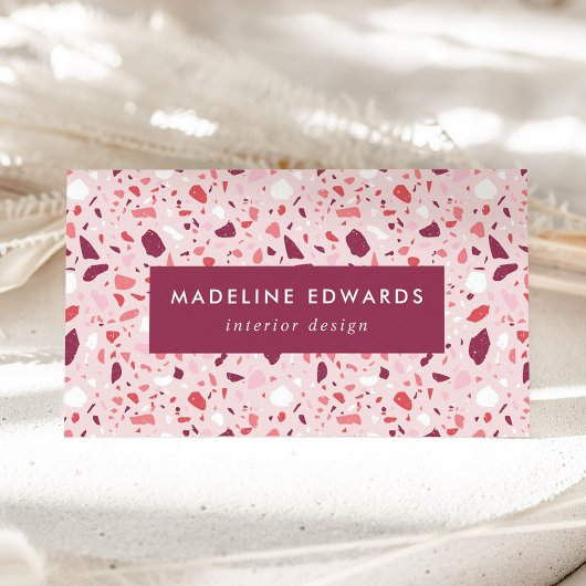 トレンディーベリーパープル&ピンクテラッツォ 名刺