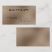 トレンディーベージュコンテンポラリーマネージャの名刺 名刺 (正面/裏面)