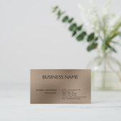 トレンディーベージュコンテンポラリーマネージャの名刺 名刺 (スタンド正面)