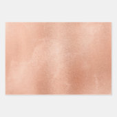 トレンディーベージュブラウンメタリックグリッター ラッピングペーパーシート (正面2)