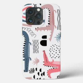 トレンディーベージュブラッククロコダイルモダンタフケース iPhone 13 PROケース