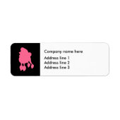 トレンディーペットグルーミングアドレスのステッカーラベル ラベル (正面)