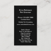 トレンディーペットグルーミングサービス 名刺 (裏面)