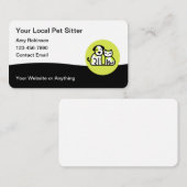 トレンディーペットシッター名刺デザイン 名刺 (正面/裏面)