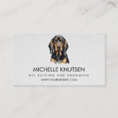 トレンディーペット入浴及びグルーミングアポイントメントカード 名刺 (正面)