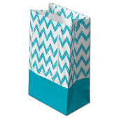 トレンディーペンシルターコイズシボロンジガグズと名前 スモールペーパーバッグ (裏面アングル)